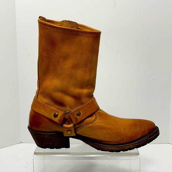 Vintage Shoe Company tan harness boot Eliza size 7 - Picture 2 of 15